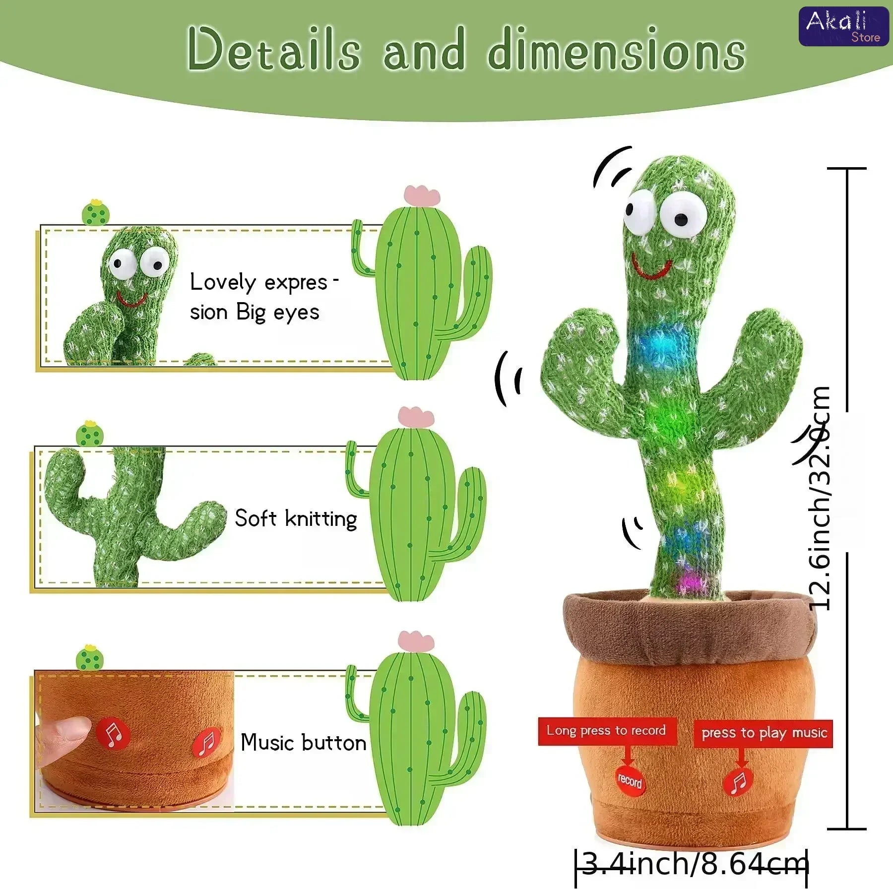 JollyCactus – Talking & Singing Cactus Toy