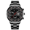 Luminous Stainless Steel Quartz Watch – Business